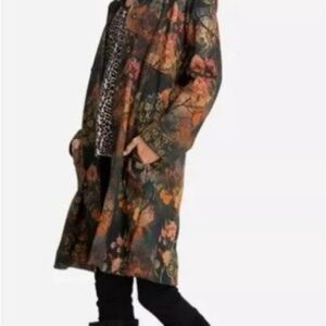 Johnny Was Multicolor Floral Military Coat (NWOT)